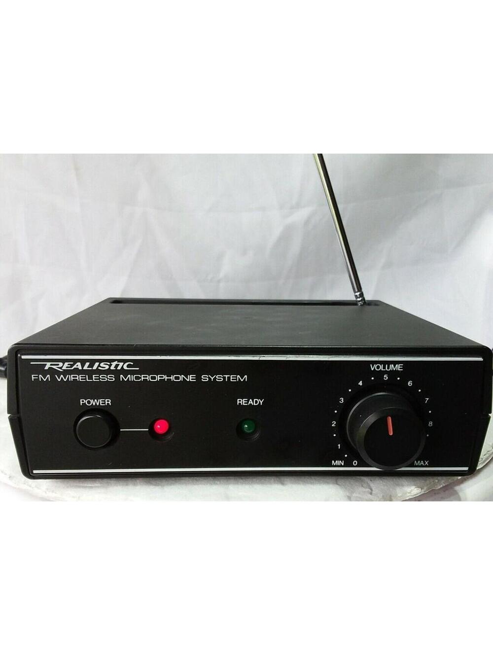 Realistic FM Wireless Microphone System 32-1221A 49.890MHz Vintage Tested Works